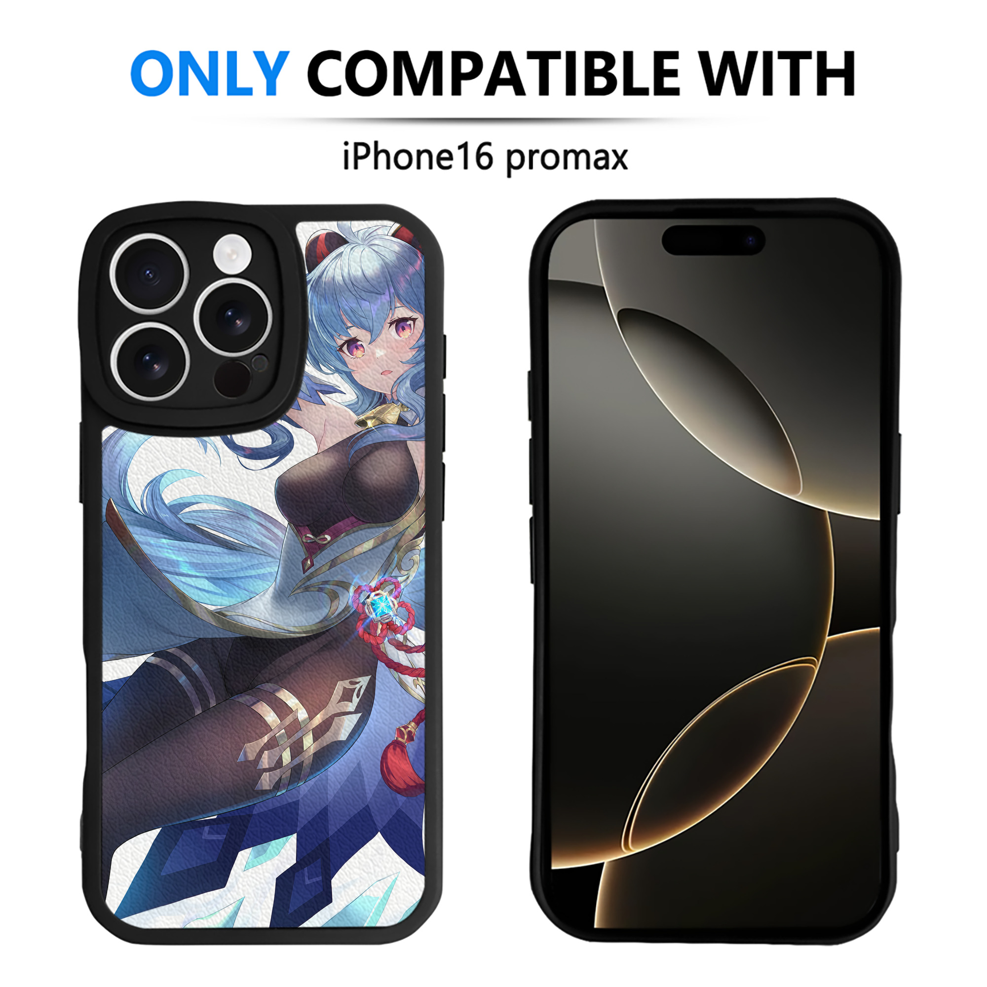 げんし神 genshin 【iPhone 16シリーズ対応】シリコンスマホケース（レザー調） 材質：シリコン